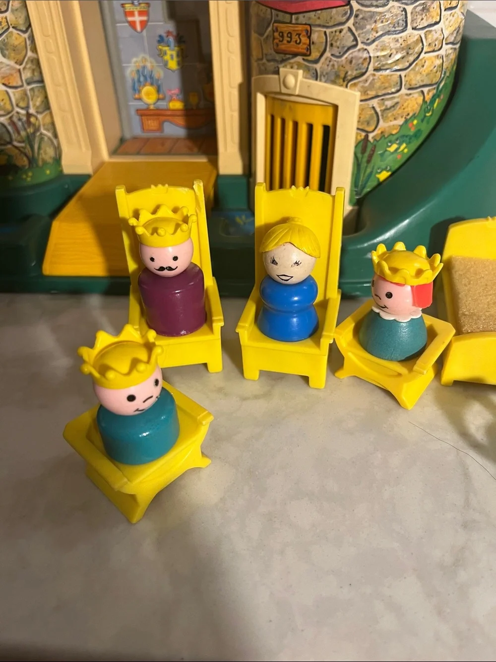 Vintage Fisher Price Play Family Castle #993 Rare